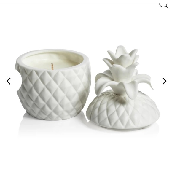 Zodax Ananas Blanc Pineapple ceramic candle - Picture 3 of 8